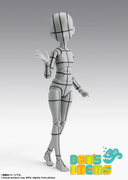 SH Figuarts Body Chan -Ken Sugimori Edition- Wireframe (Gray Color Ver.) (Pre Orden)